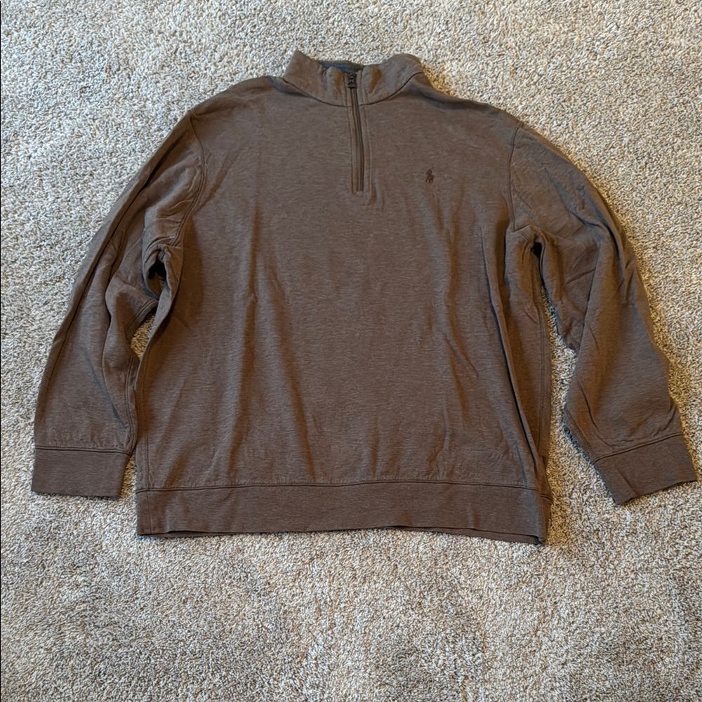 Polo by Ralph Lauren Brown Zip Up Sweater